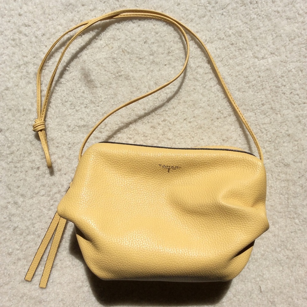 T Tahari Karla Leather Crossbody Bag